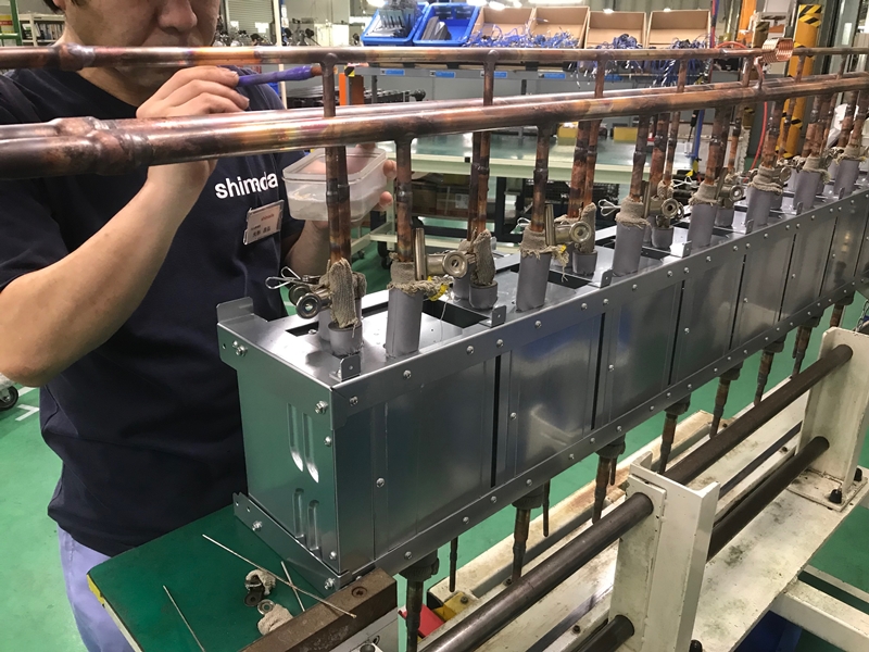 電気配線後の稼働試験も行います 電気配線後の稼働試験も行います